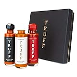TRUFF Hot Sauce Variety Pack, Gourmet Hot Sauce Set of Original, Hotter and Limited White Edition, Unique Flavor Experiences with Truffle, 3-Bottle Bundle, 3ct 6oz bottles
