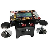 Cocktail Arcade Machine 1162 Games in 1 with 80's and 90's Classics Includes 2 Chrome Stools 5 YEAR WARRANTY NEW LARGE 26' LED Monitor