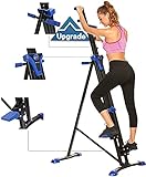 Mauccau New Upgrade Vertical Climber Machine Home Gym Exercise Folding Climbing Machine Fitness Stepper for Whole Body Cardio Workout Training