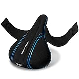 X WING Bike Seat Cover Padded with Memory Foam | Ideal Bicycle Saddle Cover for Men and Women | Ultra-Soft Cushion, Non-Slip & Easy Installation | Fit for Mountain Bike, Indoor & Outdoor Cycling