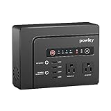 Powkey Portable Power Station 200W, 146Wh Portable Solar Generator Battery Pack with DC USB AC Outlets, 42000mAh Lithium Battery Backup Power Supply for Camping Travel RV Outdoor Home Emergency Outage