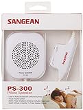 Sangean PS-300 Pillow Speaker with In-line Volume Control and Amplifier (White)