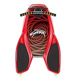 Spinner Shark Drifting Kneeboard Caster Board– Ride On Scooter Board with Casters for Kids - Boys and Girls by GOMO (Red Fade)