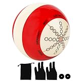 YHAOEN Training Billiards Cue Ball Practice Training Artifact with A Pair of Three-Finger Billiard Gloves, a Ball Bag and Two Pool Table Marker Dots, Used in American Billiards Eight Balls