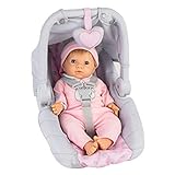 Tiny Treasures Baby Doll with carseat Set (Blonde Doll)