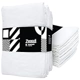 Zeppoli Flour Sack Towels - Pack of 12-28' x 28' - Absorbent Cotton Dish Towels - Dish Drying Linen - Ring Spun Cotton Kitchen Tea Towels - Flower Sack Towels Bulk - Flour Cloth - Dish Towel Drying