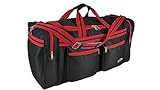 30 Inch Large 'E-Z Roll ' Travel Duffel Bag/Tote Bag/Sports Bag/Outdoor Camping Bag/Gym Bag in 3 Colors (Black/Red)