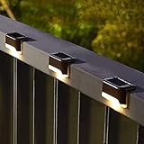 SOLPEX Solar Deck Lights Outdoor 16 Pack, Solar Step Lights Waterproof Led Solar lights for Outdoor Stairs, Step , Fence, Yard, Patio, and Pathway(Warm White)
