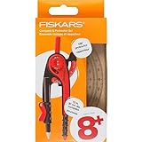 Fiskars Plastic Compass and Protractor Set - Math Geometry Set for Kids 8+ - Back to School Supplies - Includes Pencil - Color May Vary