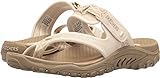 Skechers Modern Comfort Sandals Women's Reggae Trailway Flip Flop, Natural/Cream, 7 M US