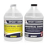 Epoxy Resin 2 Gallon Kit Industrial Grade | Easy to Use, Super Strong, Glossy, Clear, Water-Resistant | for Bonding, Sealing, Casting, Coating, Filling, Gluing - (1 Gallon + 1 Gallon)