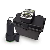 PumpSpy PS2000 WiFi Battery Backup Sump Pump System w/Internet Monitoring & Alerts, Sump Pump Battery Backup That Connects to 24/7 Remote Monitoring Service, Compatible w/PumpSpy App