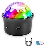Mini Disco Light,Sound Activated Multi-Coloured Disco Ball Light USB Rechargeable Battery Disco Lights for Parties,Car Disco Ball,Disco Lights for Parties,Christmas Lights