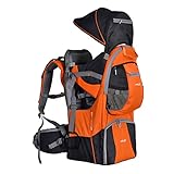 Veelar Flex Baby Backpack Carrier Child Framed Carrier with Removable Backpack, Multiple Storage Pockets (Orange)