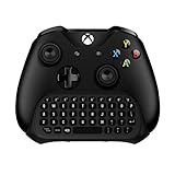 Wireless Keyboard ChatPad for Xbox One S/X Keyboard with USB Receiver with Audio/Headset Jack for Xbox One Elite & Slim Controller (Black)