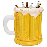 Inflatable Beer Cooler - Pool Party Decorations, BBQ, Beach Parties (23 in)