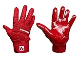 BARNETT FLG-03 Red Professional Linemen Football Gloves, OL, DL (M)