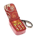 B. toys by Battat Hellophone Toy Cell Phone – Kids Play Phone with Light Sounds and Songs – Toddler Phone with Message Recorder, Red (BX1177Z)