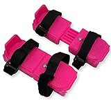 Toddler Ice Skates - Adjustable Double Runner Bob Skates with Durable Hook and Loop Fastener Straps - Stable Kids ice Skates to Introduce Your Little one to ice Skating (Pink)