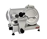 BESWOOD 10' Premium Chromium-plated Steel Blade Electric Deli Meat Cheese Food Slicer Commercial and for Home use 240W BESWOOD250