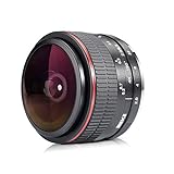 Meike 6.5mm f2.0 Ultra Wide Circular Fisheye Lens Compatible with Canon EOS-M Mirorrless Cameras M100 M10 M6 M5 M3 M2 M50 M6II M200