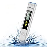 PH Meter, Digital PH Meter, PH Meter for Water, 0.01 PH High Accuracy Water Quality Tester with 0-14 PH Measurement, Water PH Tester Range for Household Drinking, Pool, Aquarium, Hydroponics