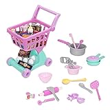 Battat- Play Circle- Shopping Cart & Grocery Set For Kids – Toy Food – Play Kitchen- Pretend Play- 3 years +