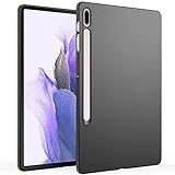 Galaxy Tab S8 Plus (2022),Galaxy Tab S7 Plus Case (2020), Thin and Soft Tablet Protective Cover for Samsung Galaxy Tab S8 Plus/S7 FE/S7 Plus/ S8+/ S7+ 12.4 Inch, Black