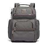 TUMI Alpha 3 Brief Pack - 15' Laptop Backpack with Padded Adjustable Straps - Stores Laptop, Tablet, Toiletries, Snacks, Ipads - Anthracite