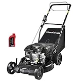 PowerSmart Self Propelled Lawn Mower Gas Powered - 21 Inch, 209CC 4-Stroke Engine, 3-in-1 Gas Lawn Mower with Bag, 5 Adjustable Heights 1.18'-3'