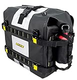 Nelson-Rigg 100% Waterproof Hurricane Saddlebags. Lightweight, Soft Sided And Mount To Most Adventure And Dual Sport Motorcycle Racks, Black/Gray. 28 liters Per Side.
