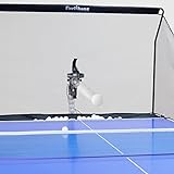 Furlihong 3804BH Ping Pong Table Tennis Robot with Ball Recycling Net, Feed Frequency and Angle Adjustable, 8 Spin Modes Available, Oscillate and Still Mode, AC or Battery Powered