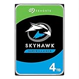 SEAGATE ST4000VX007 Skyhawk 4TB Surveillance Hard SATA 6Gb/s 64MB Cache 3.5-Inch Internal Drive-Frustration Free Packaging (ST4000VXZ07) Mechanical Hard Disk