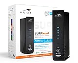 ARRIS SURFboard SBG7600AC2 DOCSIS 3.0 Cable Modem & AC2350 Dual-Band Wi-Fi Router, Approved for Cox, Spectrum, Xfinity & others (black) (Renewed)