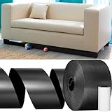 32.8 Feet Under Sofa Toy Blocker,Adjustable Gap Bumper,Sectional Connectors for Sliding Sofas,Bumper Guard for Avoid Things Sliding Under Couch & Furniture(Include 19.6' Adhesive Mounting Strap)