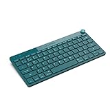 JLab Go Wireless Keyboard | Teal | Connect Via Bluetooth or USB Wireless Dongle | Multi-Device Ultra-Compact for a Minimalist or Portable Set-Up (1 Pack)