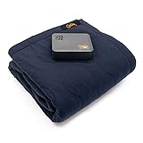 Cozee Premium Heated Blanket Battery Operated Portable Outdoor Cordless Heating Blanket. 60'x60' Fleece Throw for Adults, Kids, Cold Weather Camping, RV, Car, Road Trip, Traveling, and Stadium Sports.