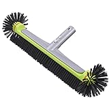 Sepetrel Pool Brush Head for Cleaning Pool Walls,Heavy Duty Inground/Above Ground Swimming Pool Round Scrub Brushes with Premium Strong Bristle & Reinforced Aluminium Back