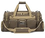 K-Cliffs Tactical Range Duffel Heavy Duty Military Molle Gear Travel Sports Gym Bag Lockable Zippers with US Flag Patch (27 Inch, 27 Inch)