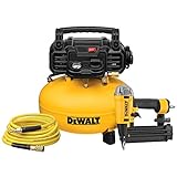 DEWALT DWFP1KIT 18 Gauge Brad Nailer and 6 Gallon Oil-Free Pancake Air Compressor Combo Kit