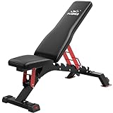 FLYBIRD Weight Bench, 1200LBS Weight Capacity Strength Training Bench Heavy-duty Adjustable Workout Bench