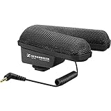 Sennheiser Professional MKE 440 Compact Stereo Shotgun Microphone with 3.5mm Connector for Cameras, 506258,Black