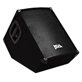 Seismic Audio - SA-10MT-PW - Powered 2-Way 10' Floor / Stage Monitor Wedge Style with Titanium Horn - 250 Watts RMS - PA/DJ Stage, Studio, Live Sound Active 10 Inch Monitor
