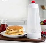 Pancake Batter Dispenser, Pancake Mix Dispenser with BlenderBall for Pancakes, Crepes, Waffle, Muffins, Qatayef, Cupcakes, and more (1 pack)