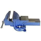 8' Swivel Bench Vise 8-Inch Heavy Duty Bench Vise Clamp Vises Locking Base Top Anvil Work Bench Fit for Home and Business Application