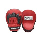 Ringside Curved Boxing MMA Punch Mitts (Pair) Red, 10.5'