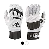 adidas Freak MAX 2.0 Padded Lineman Adult Football Gloves, White, Large - Premium Football Gear