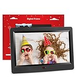Digital Picture Frame 7 inch Digital Photo Frame Video Music Player with Calendar Alarm Clock Slideshow Support USB SD Card with Remote Control(with Gift Wrapping)