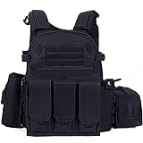 Airsoft Vest Outdoor Adjustable Airsoft Molle Vest Combat Training Protective Costume Paintball Clothing