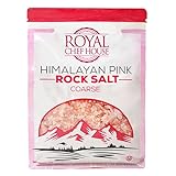 Himalayan Pink Salt 5 lbs Coarse Grain Bulk Bag - Hymalain Pure Gourmet Crystals - Himilian 100% Natural - Contains 84 Minerals -Suitable for Body Bath Scrubs Table Salt Grinder & Salt Mills - Kosher